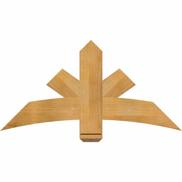 Ekena Millwork Alberta Rough Sawn Timber Gable Bracket, Western Red Cedar, 48"W x 24"H x 2"D x 6"F, 12/12 Pitch GBW048X24X0206ALB00RWR - main